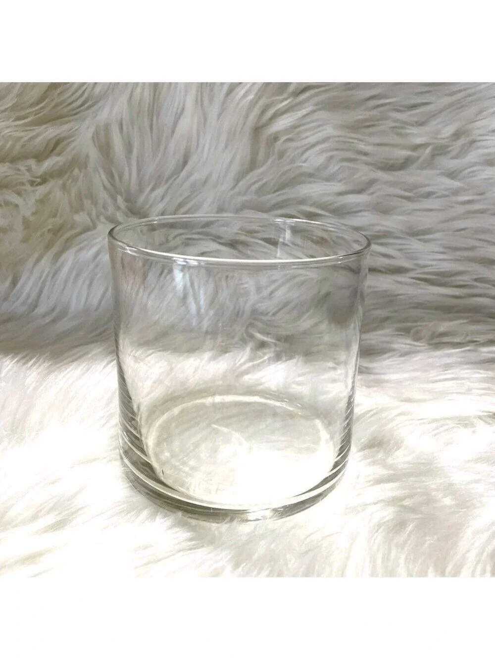 Glass Vase Cylindrical Clear